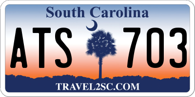 SC license plate ATS703