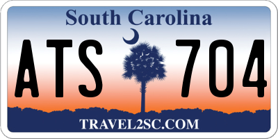 SC license plate ATS704