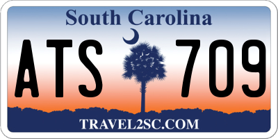 SC license plate ATS709