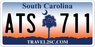 SC license plate ATS711