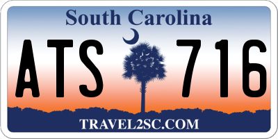 SC license plate ATS716