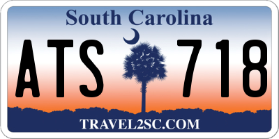 SC license plate ATS718