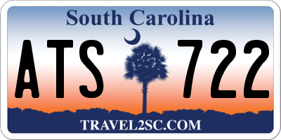 SC license plate ATS722