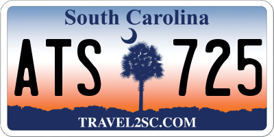 SC license plate ATS725