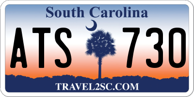 SC license plate ATS730