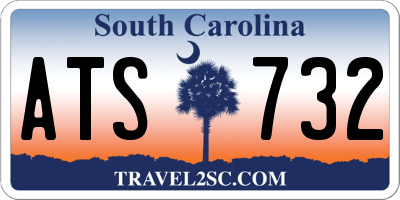 SC license plate ATS732