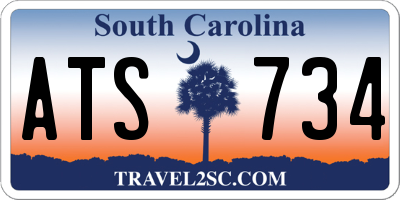 SC license plate ATS734