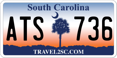 SC license plate ATS736