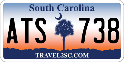 SC license plate ATS738