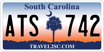 SC license plate ATS742