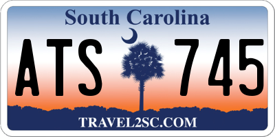 SC license plate ATS745