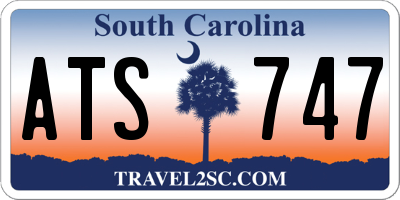 SC license plate ATS747
