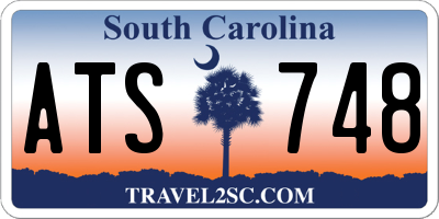 SC license plate ATS748