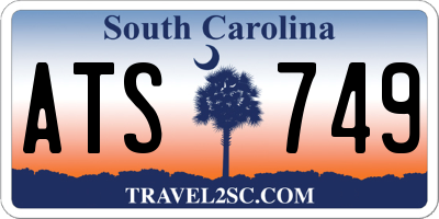 SC license plate ATS749