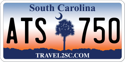 SC license plate ATS750