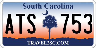 SC license plate ATS753
