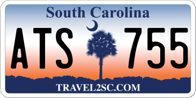 SC license plate ATS755