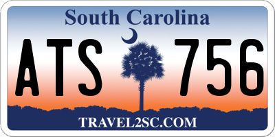 SC license plate ATS756