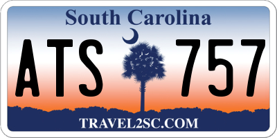 SC license plate ATS757