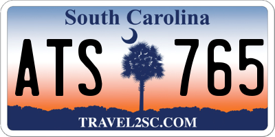 SC license plate ATS765