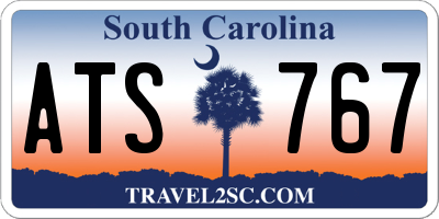 SC license plate ATS767