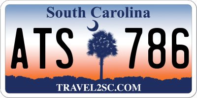 SC license plate ATS786