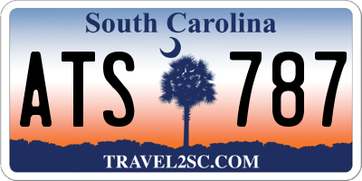 SC license plate ATS787