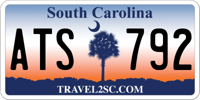 SC license plate ATS792