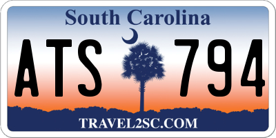 SC license plate ATS794