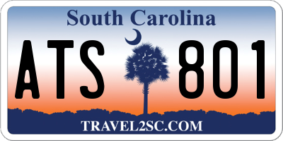 SC license plate ATS801