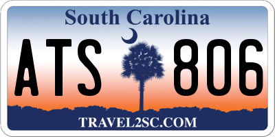 SC license plate ATS806