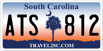 SC license plate ATS812