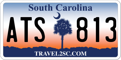 SC license plate ATS813
