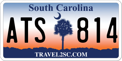 SC license plate ATS814