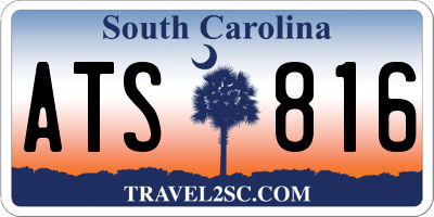 SC license plate ATS816