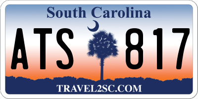 SC license plate ATS817