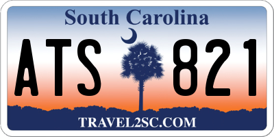 SC license plate ATS821