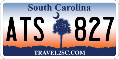 SC license plate ATS827