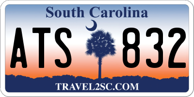 SC license plate ATS832
