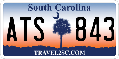 SC license plate ATS843