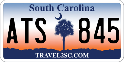 SC license plate ATS845