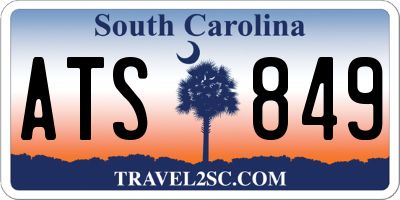 SC license plate ATS849