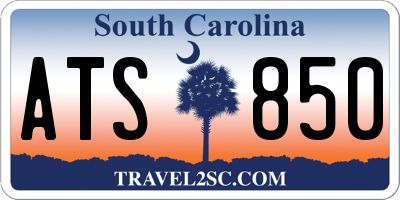 SC license plate ATS850