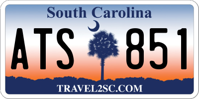 SC license plate ATS851