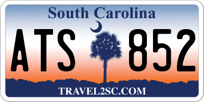 SC license plate ATS852