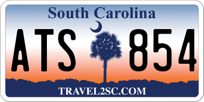 SC license plate ATS854