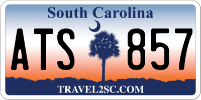 SC license plate ATS857