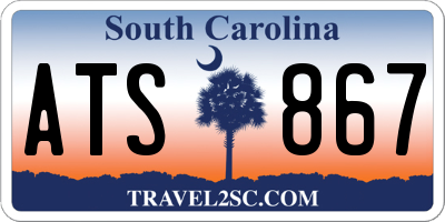 SC license plate ATS867