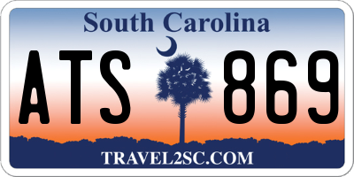 SC license plate ATS869