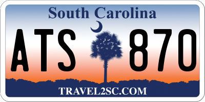 SC license plate ATS870